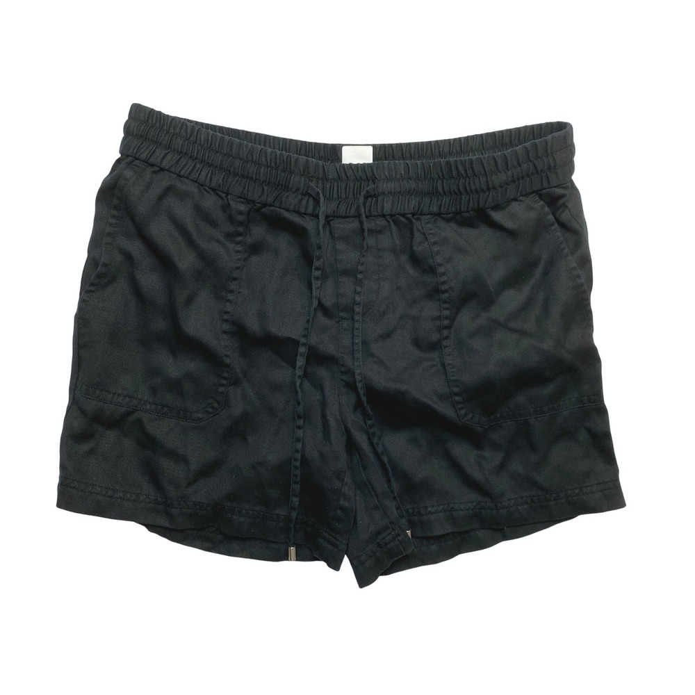 Lauren Ralph Lauren Shorts Womens 4P Black Petite Tencel Drawstring Casual